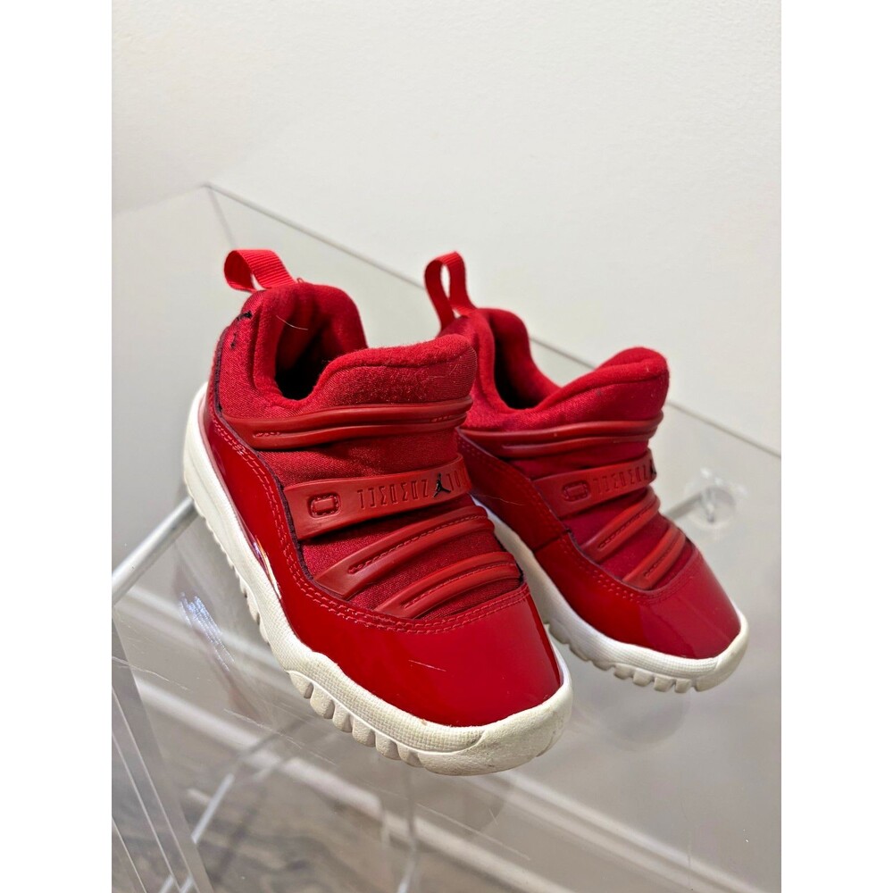 Nike Air Jordan 11 Kids Size 7C Retro Little Flex Red/White Shoes BQ7102-623